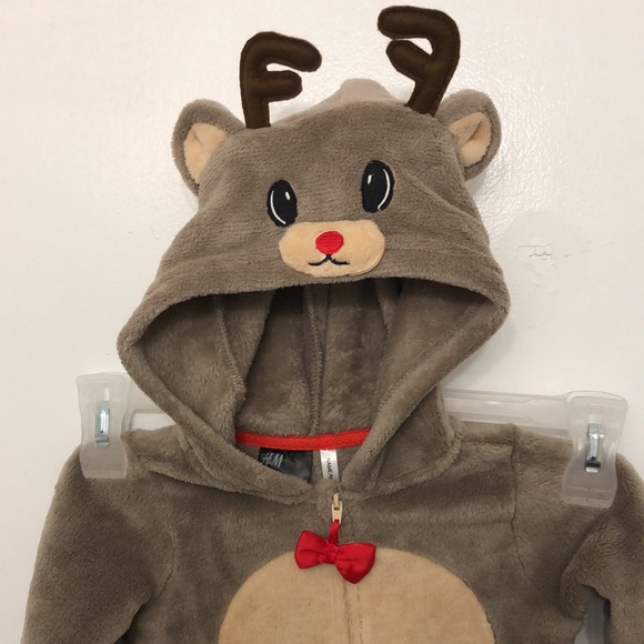 H&M baby reindeer outfit super soft 12-18m - Picture 2 of 5